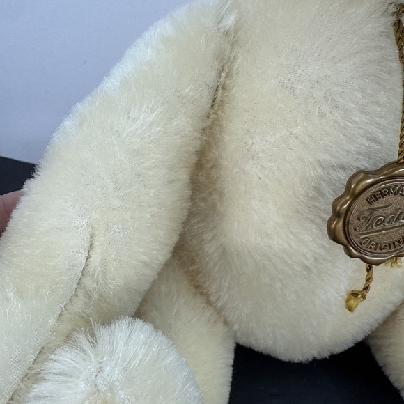 Hermann Original Teddy White Bear Mohair Jointed WestGermany 16" Growler usedVG+ - Picture 7 of 16